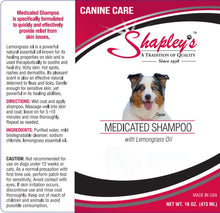 Load image into Gallery viewer, Shapleys Canine Care Medicated Shampoo LABEL
