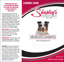 Load image into Gallery viewer, Shapleys Canine Care Medicated Shampoo LABEL