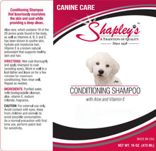 Load image into Gallery viewer, Shapleys Canine Care Conditioning Shampoo LABEL
